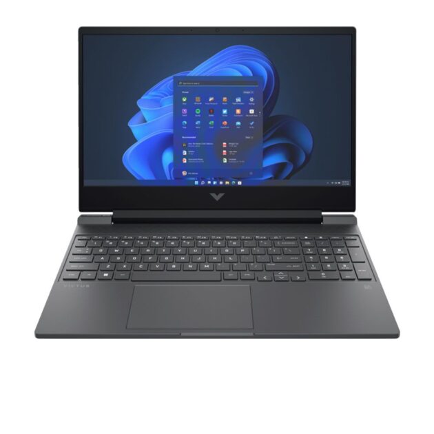 لابتوب HP Victus 15-fb1004ne – معالج AMD Ryzen 5 7535HS – رام 16 جيجابايت – سعة تخزين SSD 512 جيجابايت – كرت شاشة NVIDIA GeForce RTX 2050 بسعة 4 جيجابايت – شاشة 15.6 بوصة FHD – نظام تشغيل Windows 11 – باللون الأسود